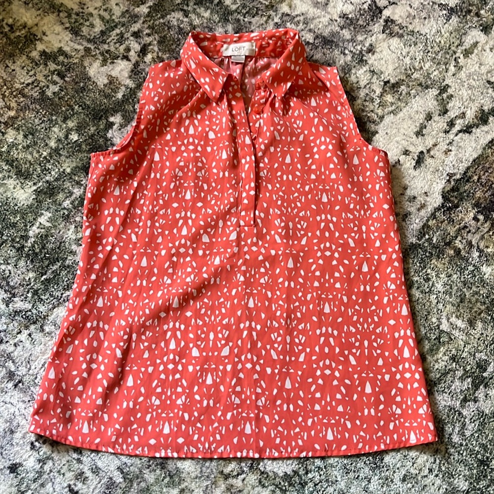 Loft Collared Tank Top